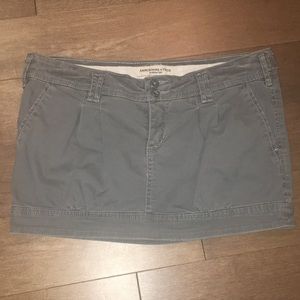 Sage Green Abercrombie & Fitch Mini Skirt